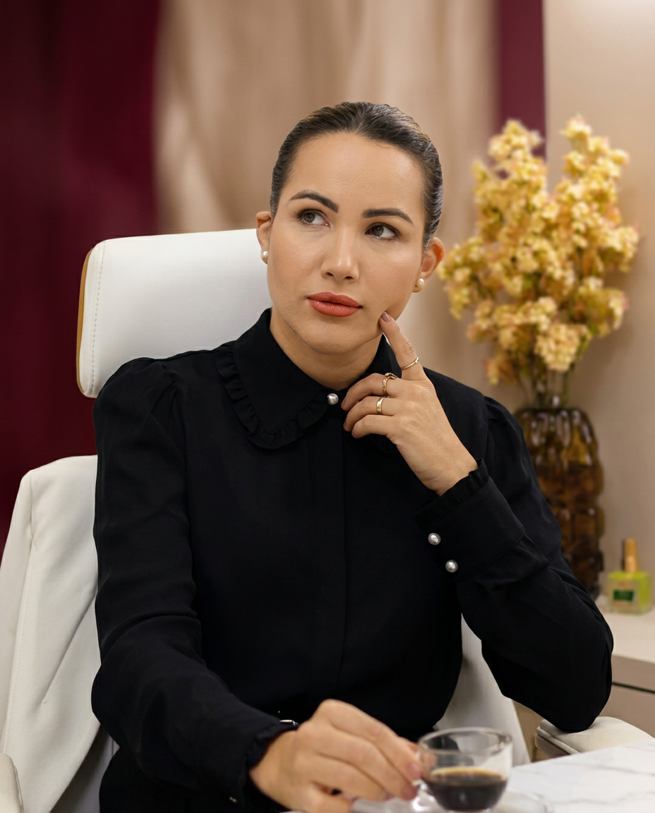 Dra. Elizângela Cabral em ambiente de atendimento